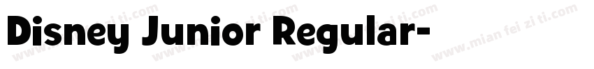 Disney Junior Regular字体转换